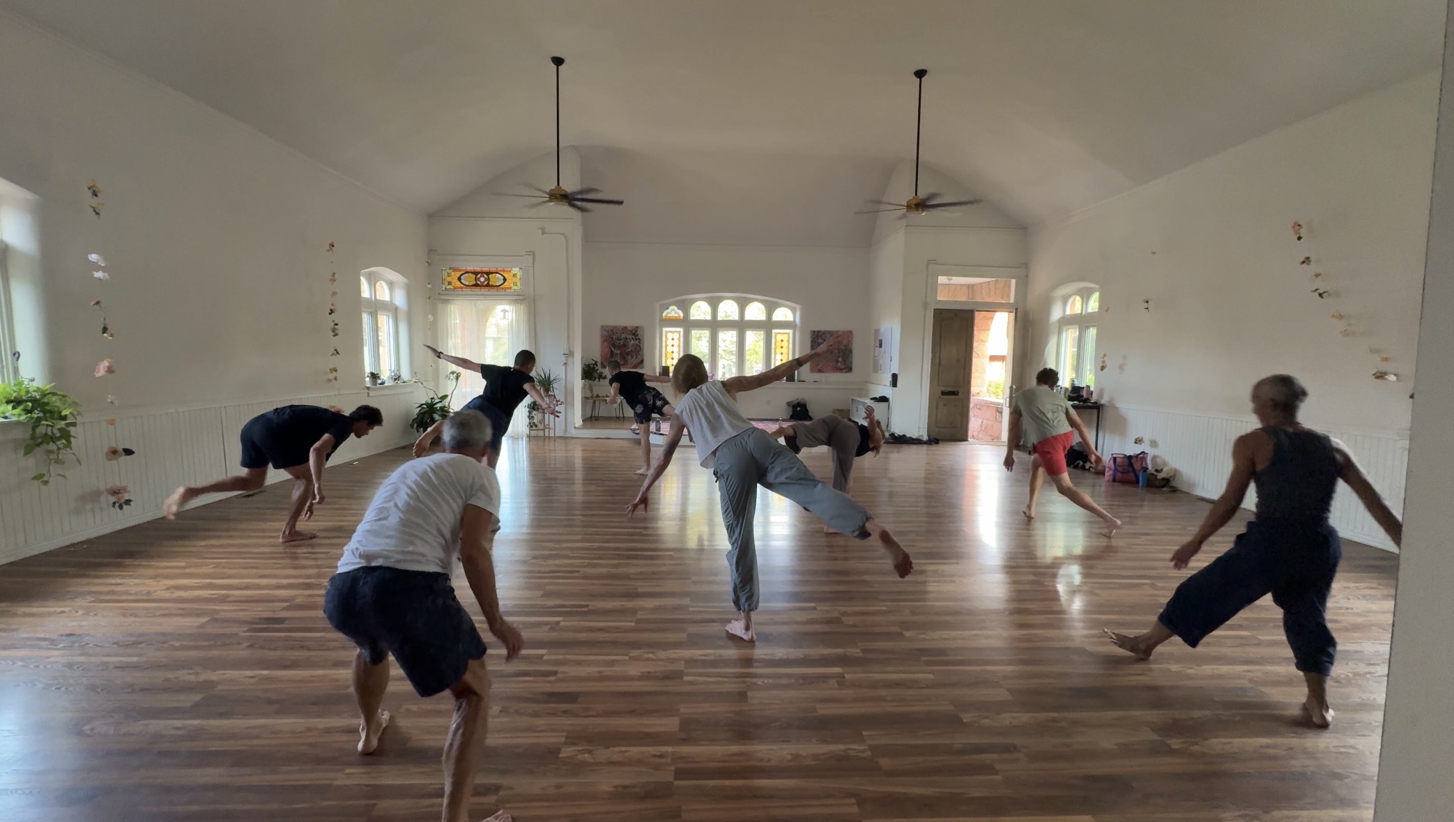 Denver Movement School participants practicing together
